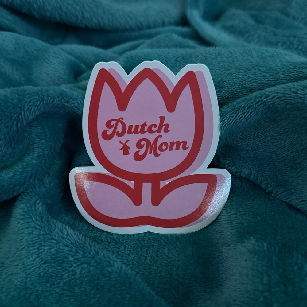 Pink and Red Tulip Sticker